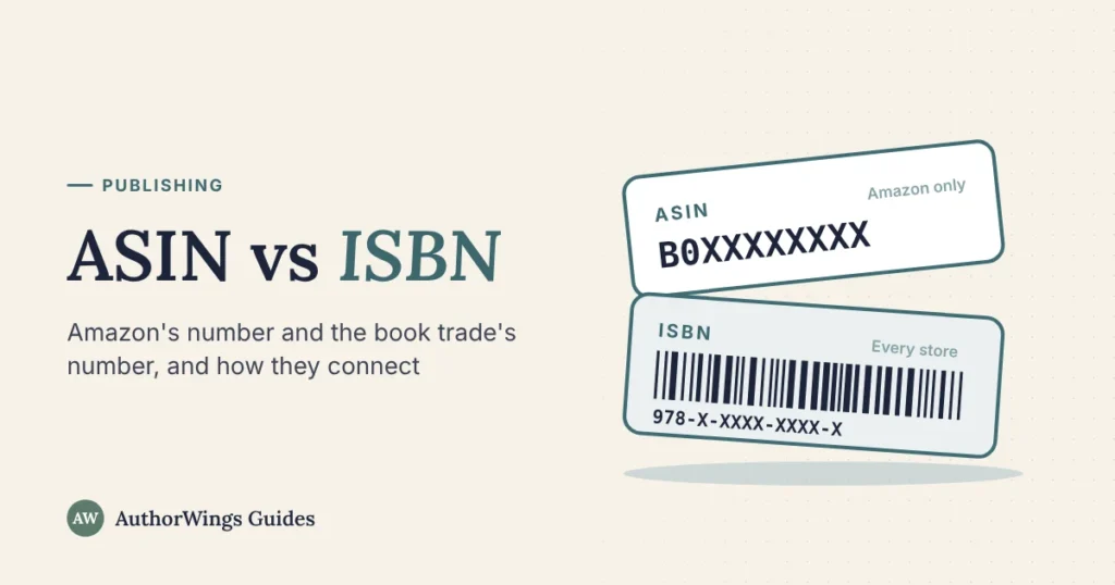 ASIN and ISBN labels side by side