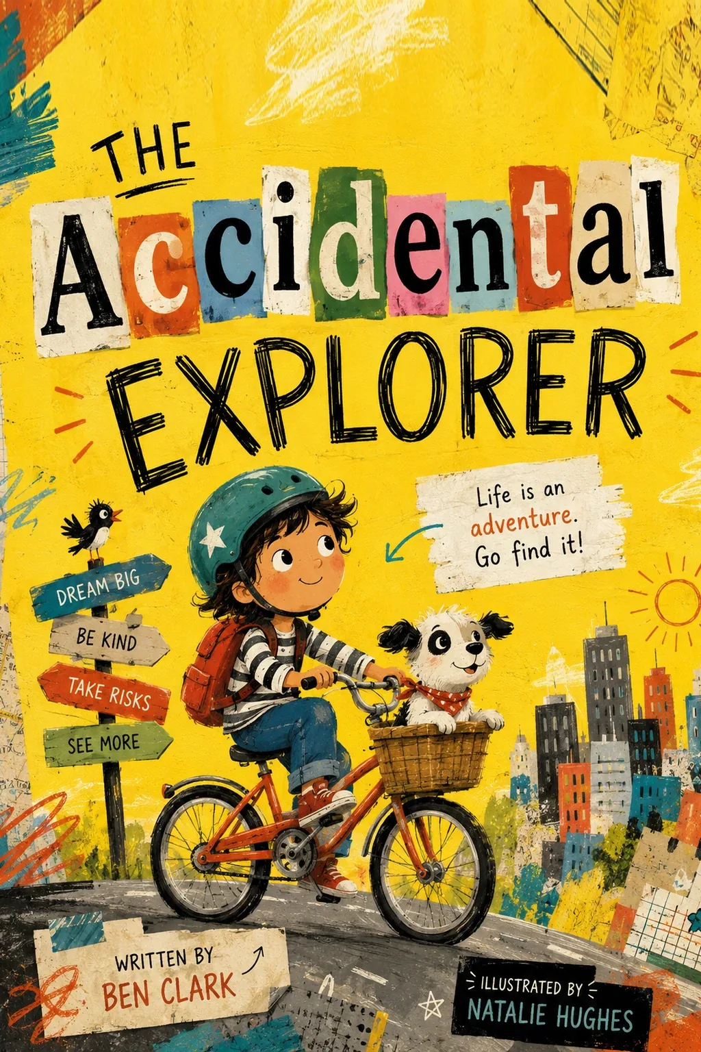 sample children’s book cover design: The Accidental Explorer