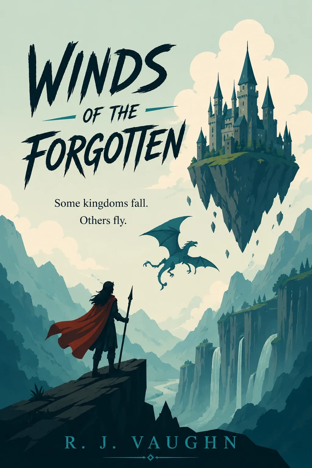sample fantasy book cover design: Winds of the Forgotten