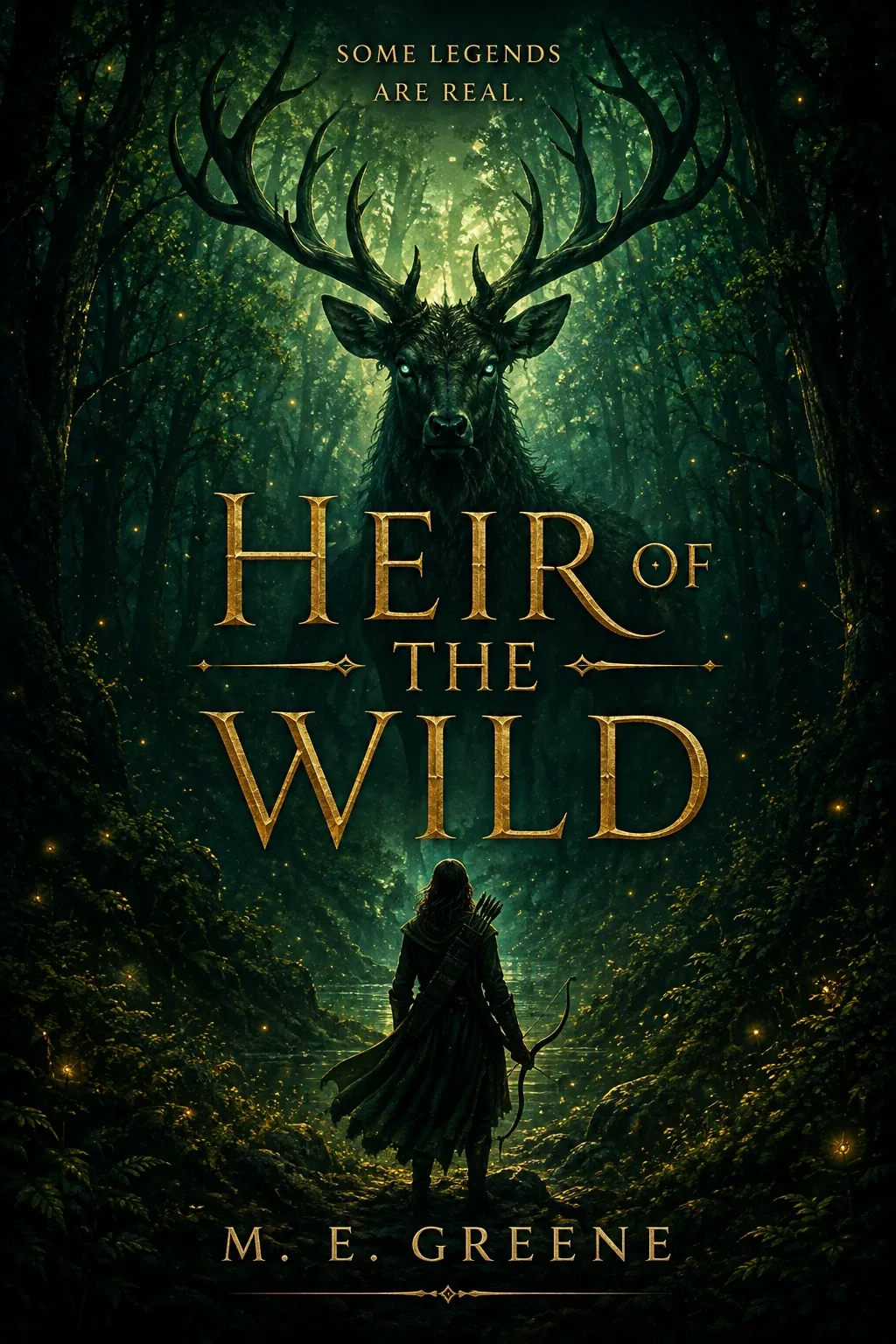 sample fantasy book cover design: Heir of the Wild