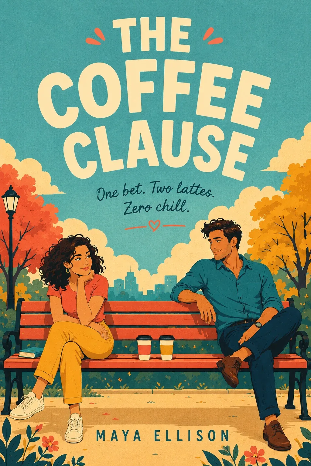sample romance book cover designed for a self-published author