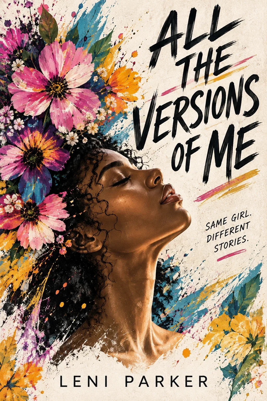 sample young adult book cover design: All the Versions of Me