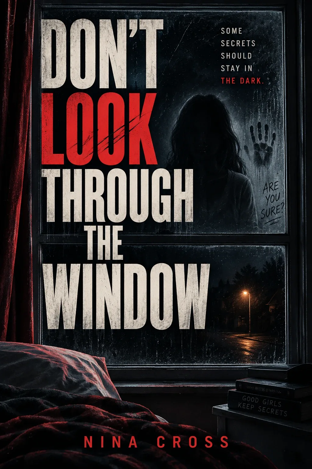 Don’t Look Through the Window, a sample young adult book cover design from our portfolio