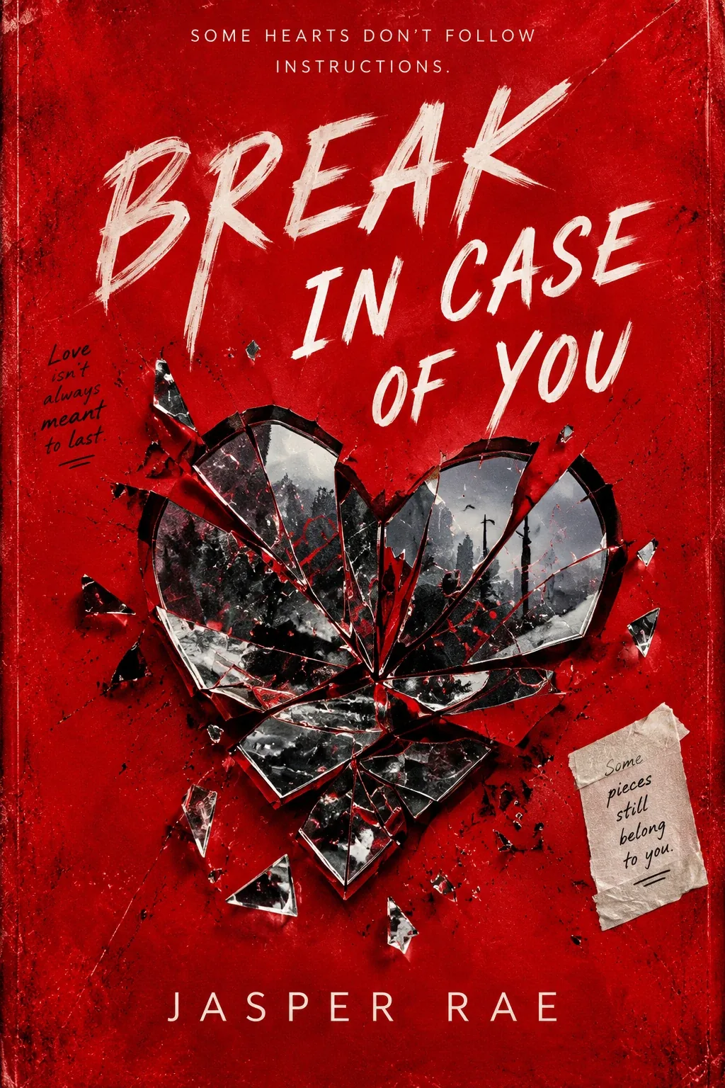 sample young adult book cover design: Break in Case of You